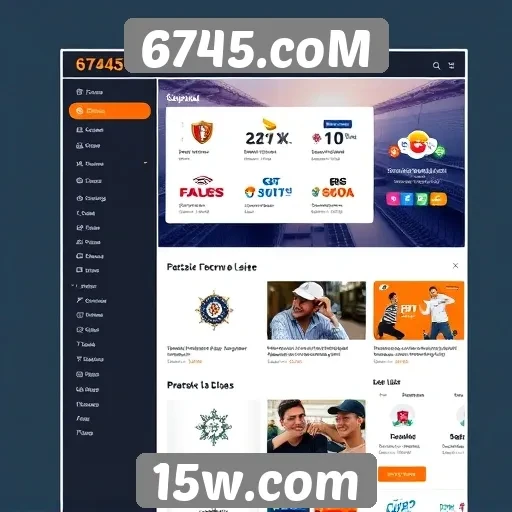 Análise da interface de usuário do site 6745.coM